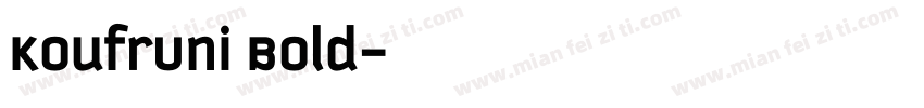 KoufrUni Bold字体转换